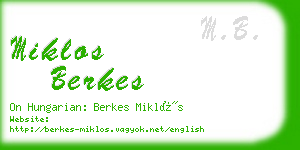 miklos berkes business card